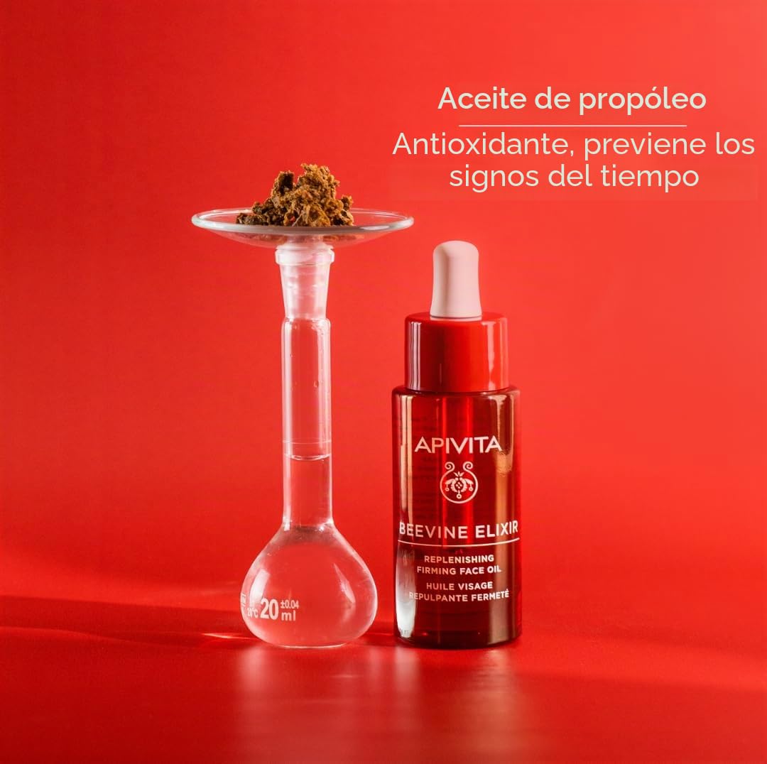 Apivita Beevine Elixir Aceite Facial Firmeza y Reparación - Aumenta la firmeza y Elasticidad de la Piel, reaviva y nutre.