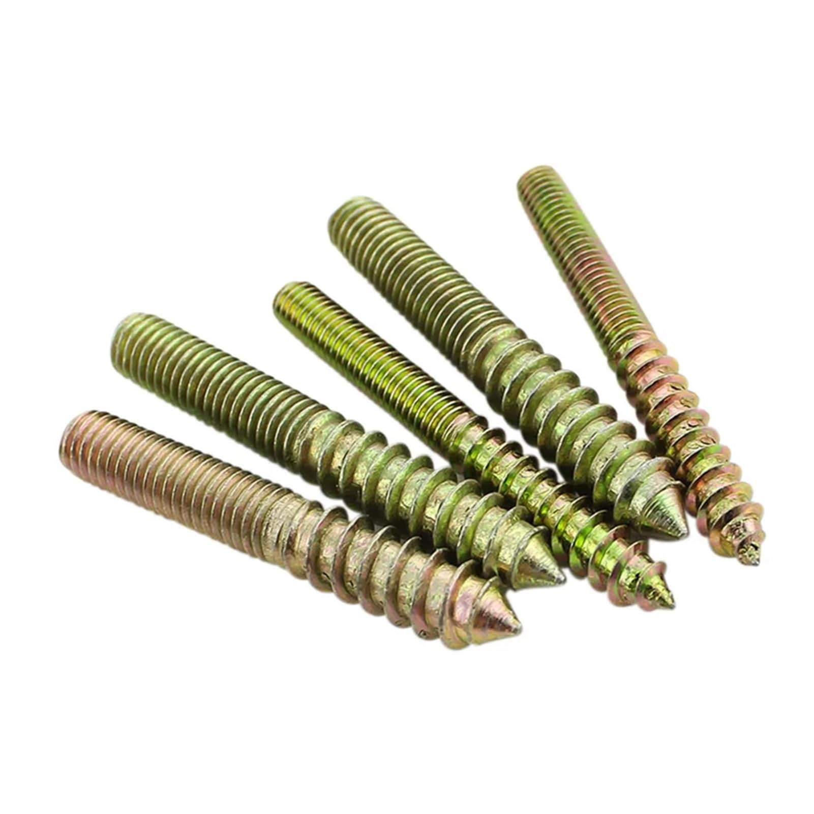 Tornillos Tornillos autorroscantes Tornillo de ace 10 tornillos de suspensión M6 M8 M10 con clavijas de madera y metal de doble extremo for fijación de muebles, tornillos autorroscantes, pernos roscad