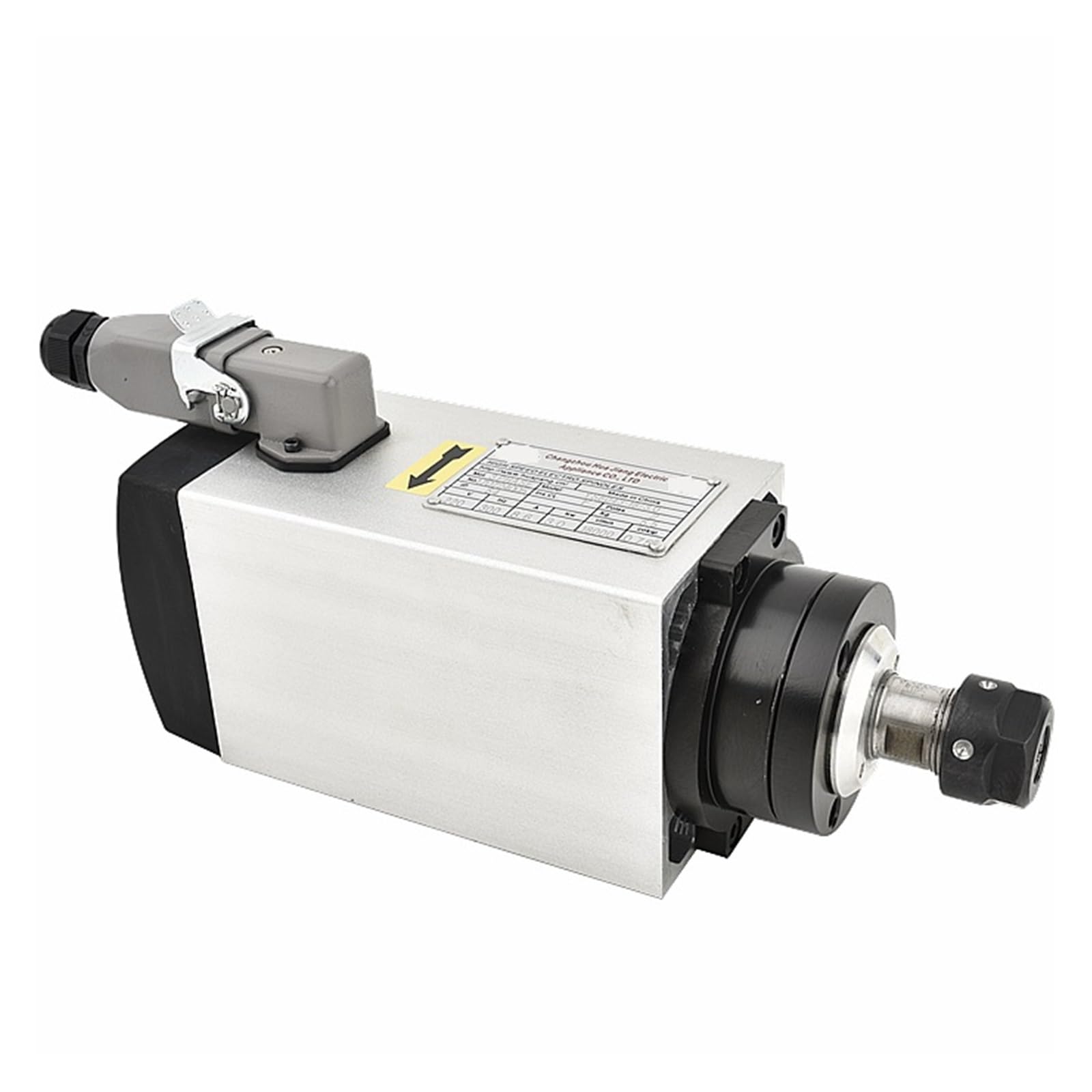 CNC 1.5KW/3KW/4KW/4.5KW/6KW Square Air Cooling Spindle ER11/ER20 Collet Air-Cooled for Engraving Machine Mini Lathe Highly Optimized(800W,Without Edge)