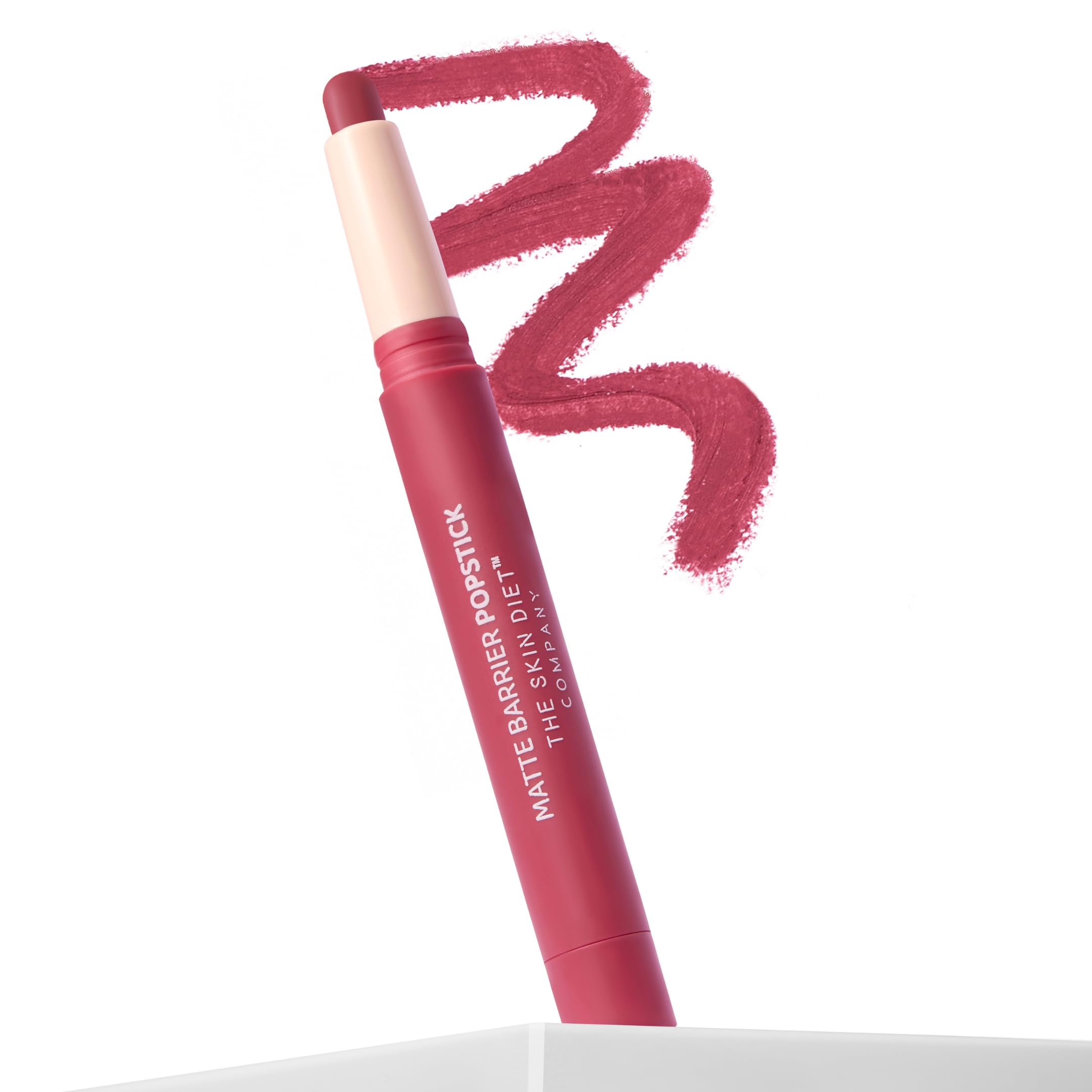 Matte Barrier Popstick 3-in-1 Lip Crayon & Lip Liner with Collagen Peptides & Hyaluronic Acid | Hydrating Soft-Matte, High Pigment, Long-Wear Lip Colour Stick - Paris Rose-image-27