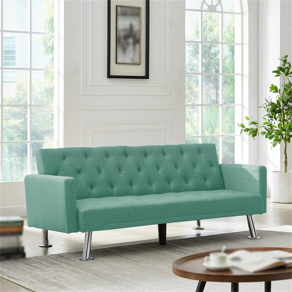 Convertible Folding Sofa Bed, Fabric Sleeper Sofa Couch for Living Room