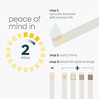 Vista 2 de Upspring Tiras reactivas de pantalla para detectar alcohol en la leche materna, 2 minutos con resultados, prueba en casa para madres que amamantan