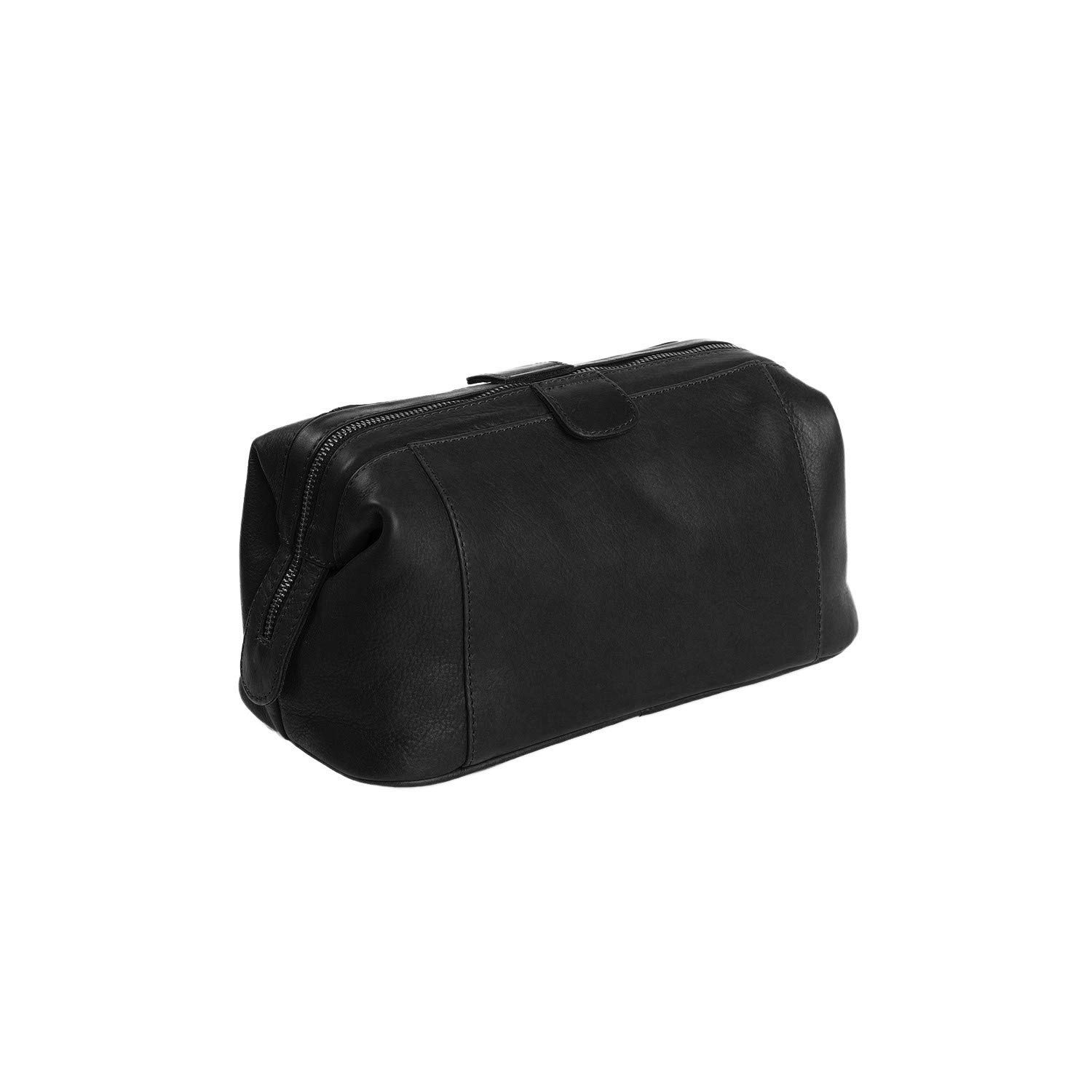 Chesterfield Brand La trousse de toilette Vince en cuir pour hommes et femmes | Trousse de voyage, de rasage, de cosmétiques, d'articles de toilette de salle de bain, grand organisateur de maquillage,