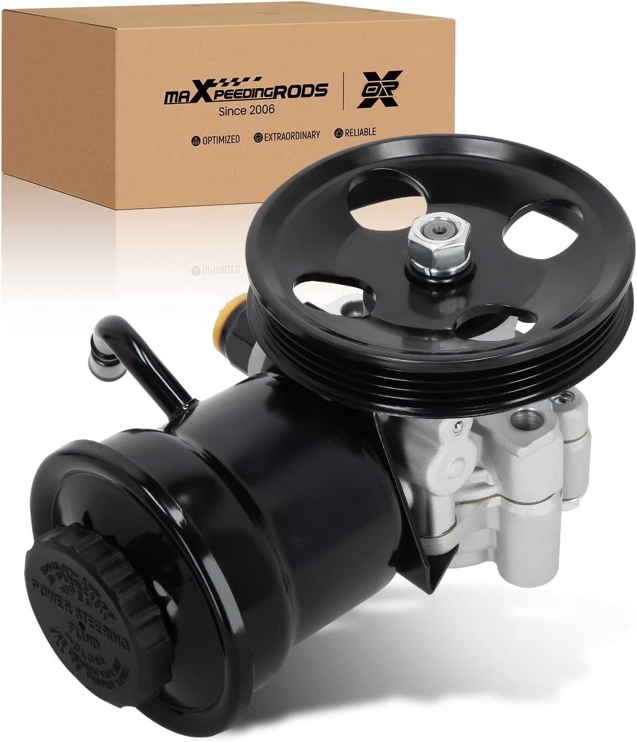 maXpeedingrods Power Steering Pump with Pulley & Reservoir for 1996-2001 Toyota 4Runner Tacoma 2.4L 2.7L, Replace# 21-5228, 4432035480, 4432004043, 4432035630, 4432060260