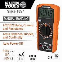 Vista 2 de Klein Tools 69355 Multímetro digital Premium Kit de prueba eléctrica con probador de voltaje sin contacto, probador de receptáculos, cables de prueba