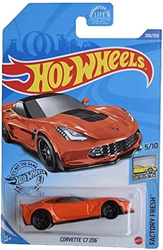 Hot Wheels Corvette C7 Z06, Naranja 200250 Factory Fresh 510