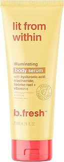 'b.fresh Daily Moisturizing Body Lotion for Glowing Skin | Lit From Within Illuminating Body Serum - Brightens & Illuminates Skin From Hyaluronic Acid, Niacinamide, Licorice Root + Vitamin C, 8 Fl Oz