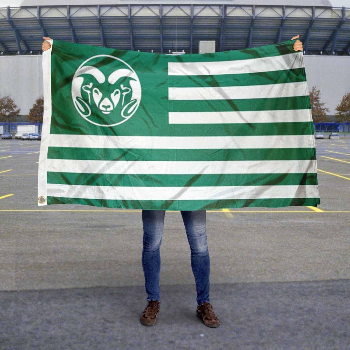 Colorado State Rams Stars and Stripes Nation Flag - Image 5