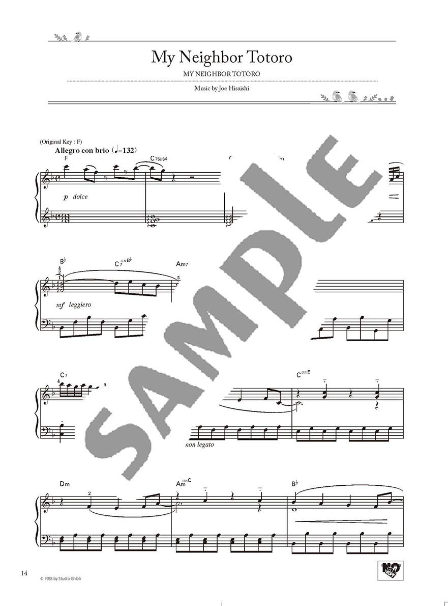 Studio ghibli best hit 10 advanced/english - niveau avance pour piano