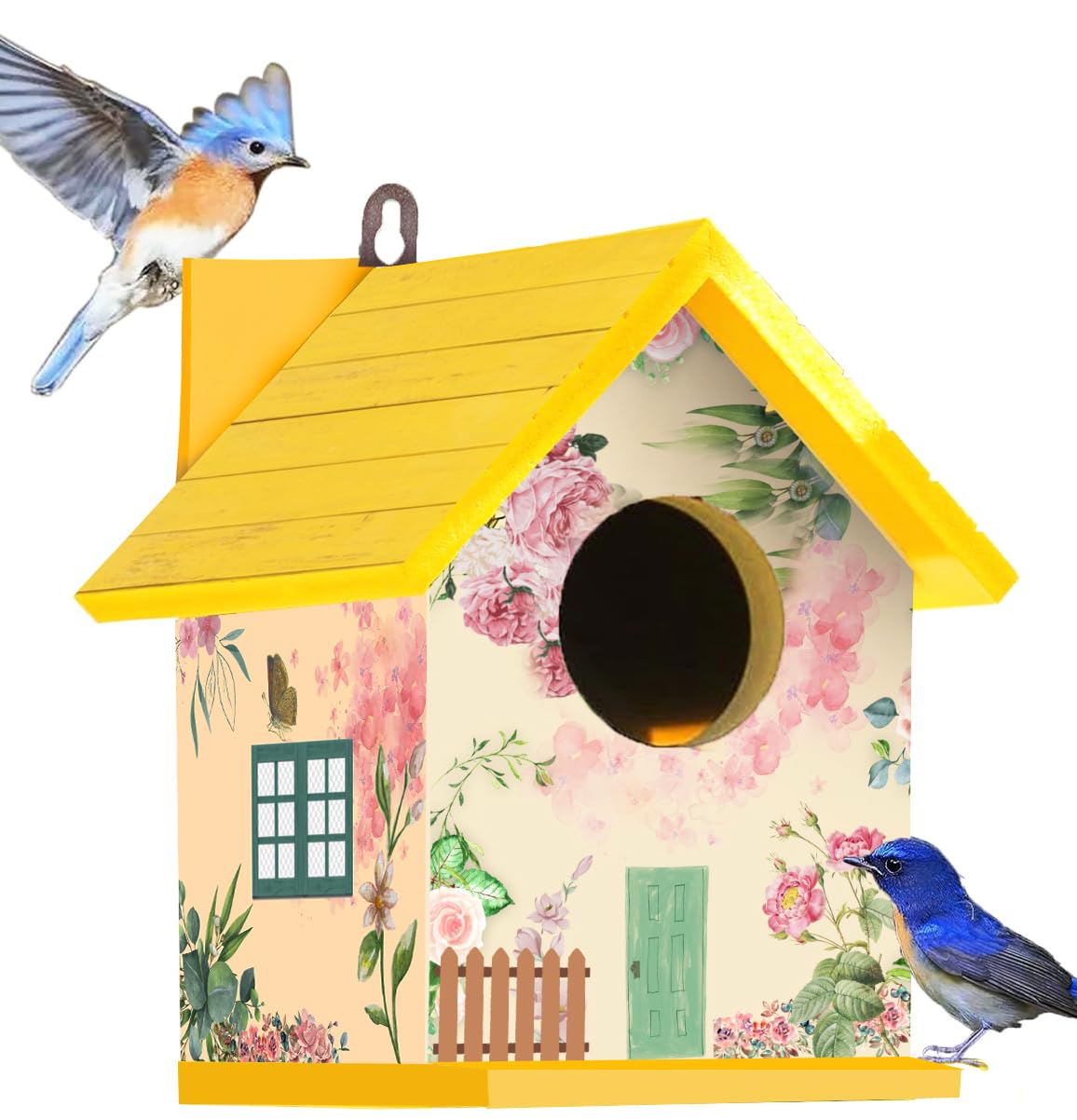 Visaan Printed Bird House Nest for Balcony & Garden Hanging,for Sparrow, Budgies and Finches for Hummingbird, Kingfisher/Bird Nest for Balcony/Sparrow Nest/Chidiya Ka Ghosla (B0CWVRPCWS) Amazon Price History, Amazon Price Tracker
