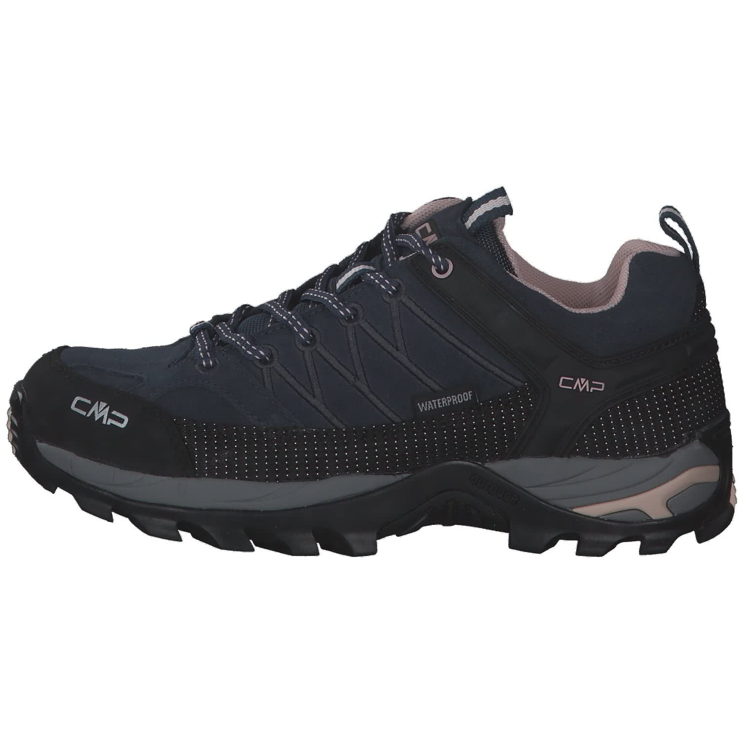 CMP Damen Rigel Low Trekking Shoes, Asphalt-Antracite-Rose, Gr. 39