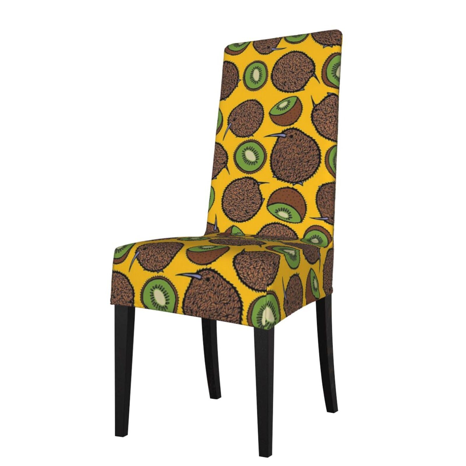 LKYMOH Kiwi Party, Chair Covers Stretch Chair Slipcovers for Dining Room, for Party Pet Protection Universal Fit Soft Polyester