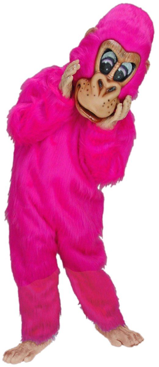 Mask U S Pink Gorilla Mascot Costume