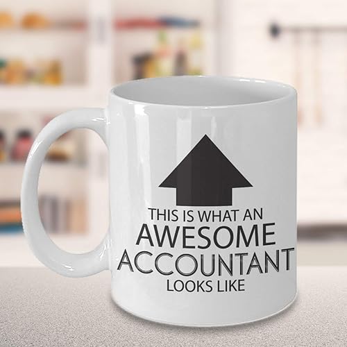 Miniatura 2 de Taza de café divertida de ocupación – This Is What An Awesome Accountant Looks Like – Inspirador sarcasmo cumpleaños Navidad Humor idea de regalo