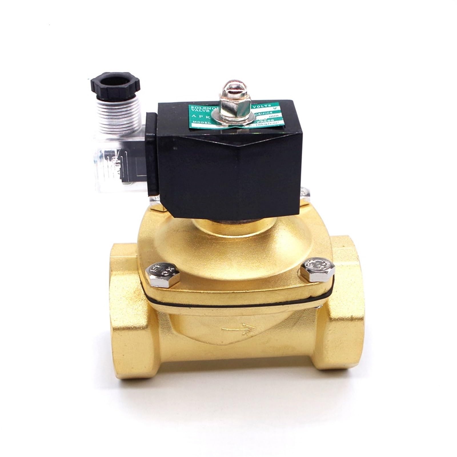 Mosiężny elektryczny zawór sterujący 24VAC DN50 2-calowy elektromagnes 220 V AC (220 V AC)