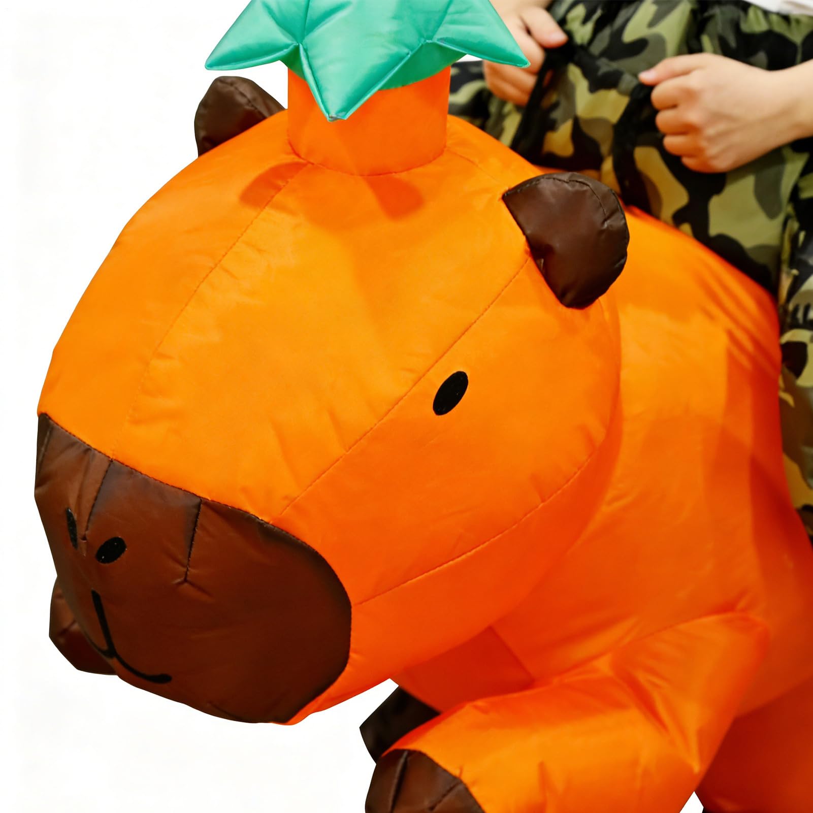 Kostium Dorosłej Kapibary do Jazdy Halloween Nadmuchiwany Strój Cosplay | Kostium Cosplay Kapibary Nadmuchiwany Na Halloween Karnawał Urodziny Imprezy Tematyczne Spotkania Ze