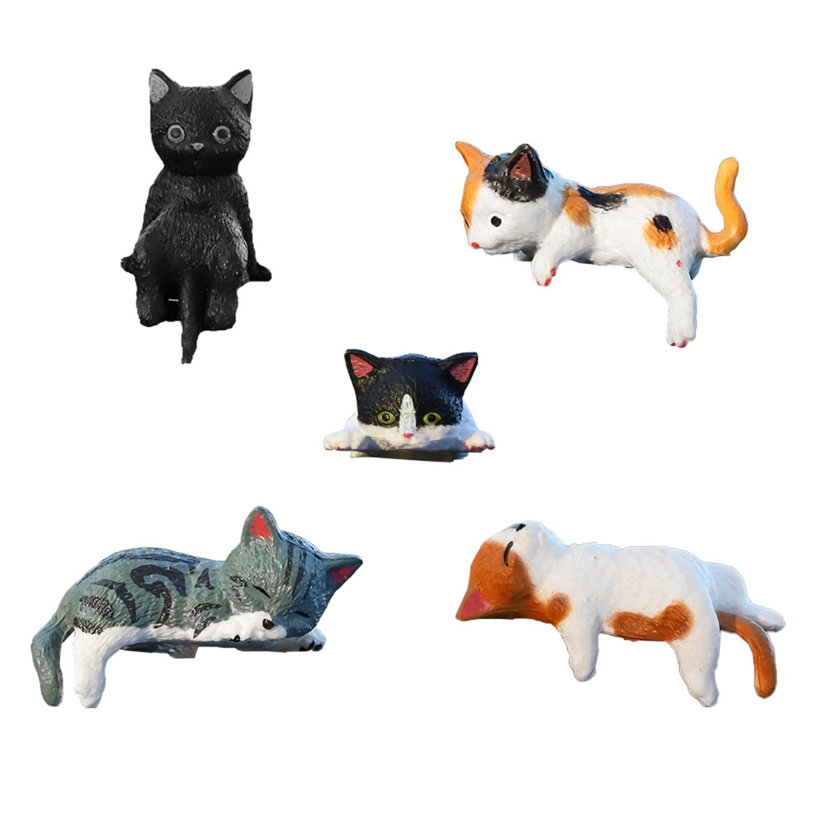Pack de 3 pièces Mini chat porte-bonheur en céramique, Figurines de décoration de voiture de bureau, chaton mignon Maneki Neko ornement 1.3 pouces de haut 15 Pack de 3 pièces Mini chat porte-bonheur en céramique, Figurines de décoration de voiture de bureau, chaton mignon Maneki Neko ornement 1.3 pouces de haut 15