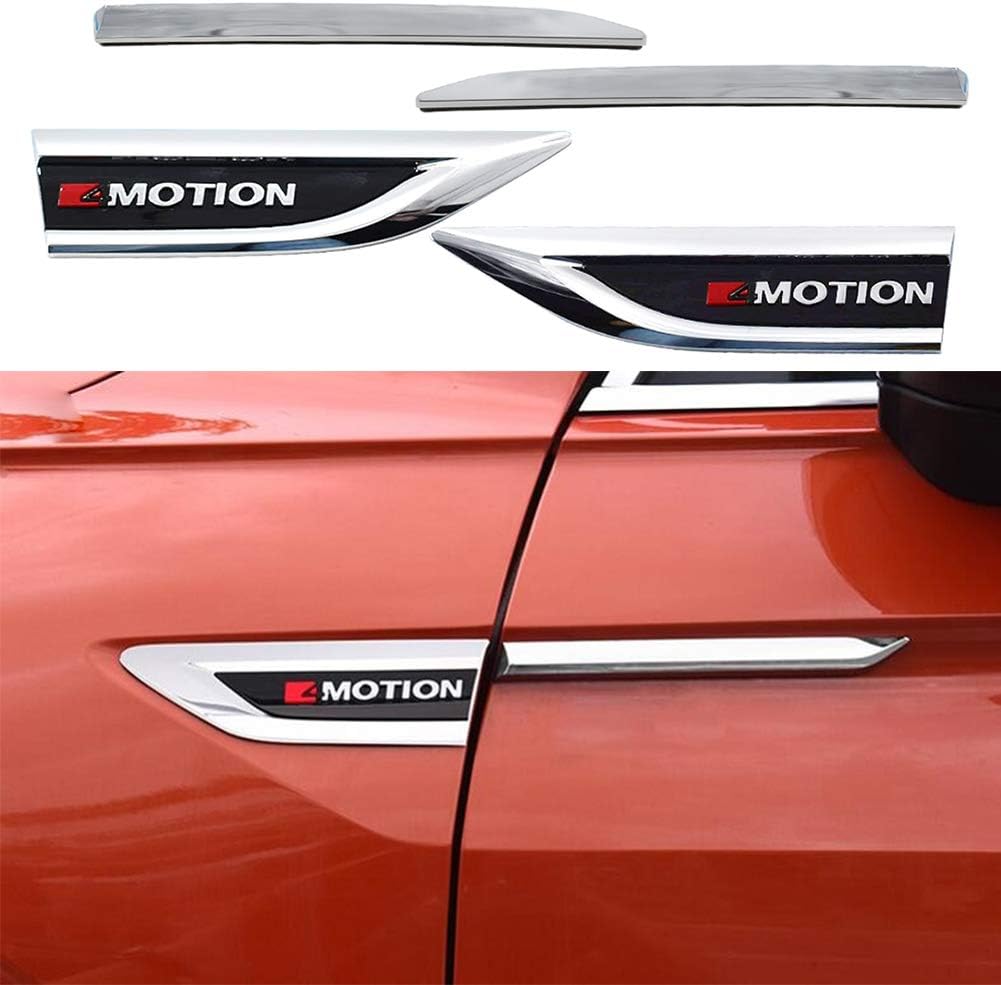 Yueng ABS Plastic Car Side Wing Fender Air Vent Decorative Cover Trim 4-pack