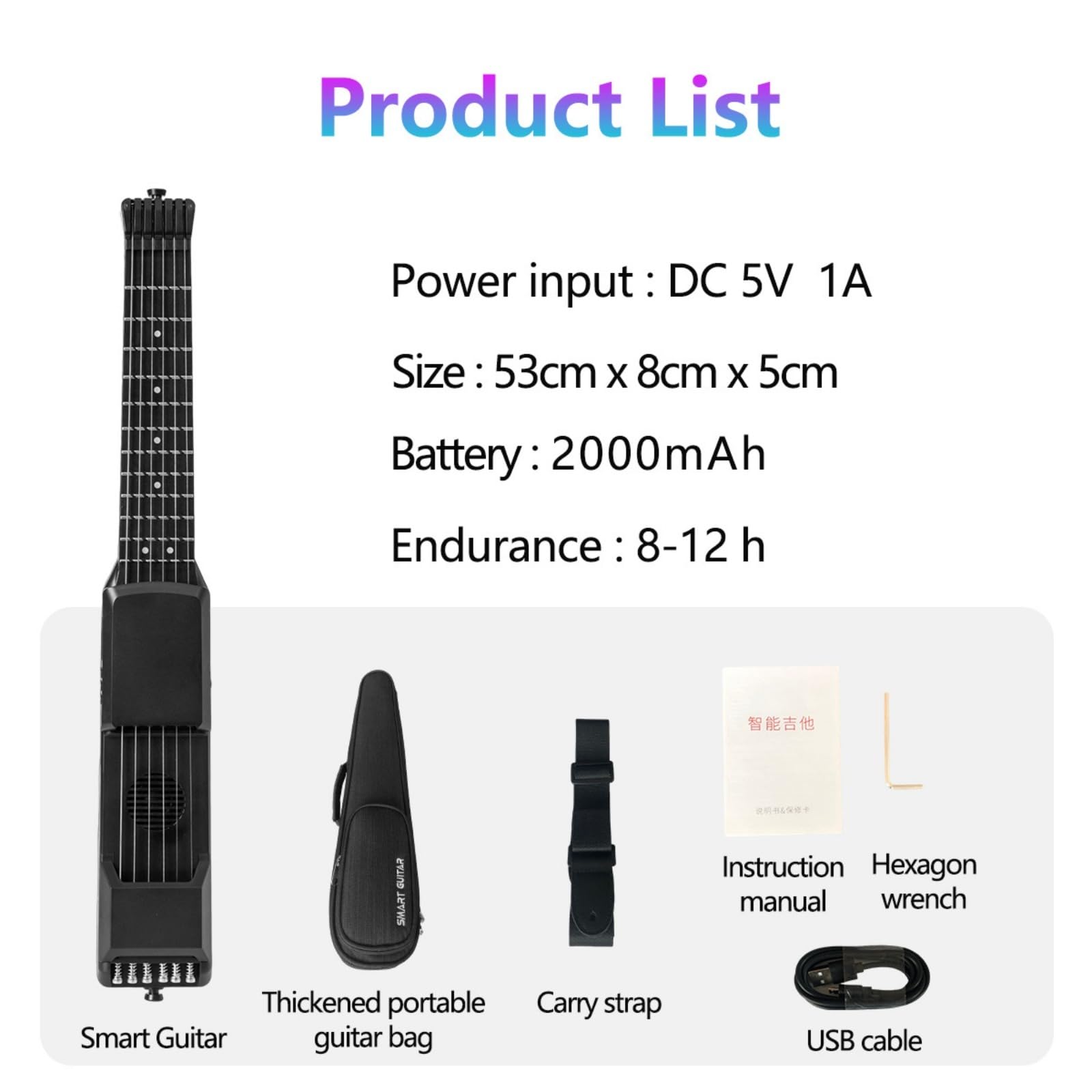 Amazon | EnergyLion ポータブルトラベルエレキギター フレット付き