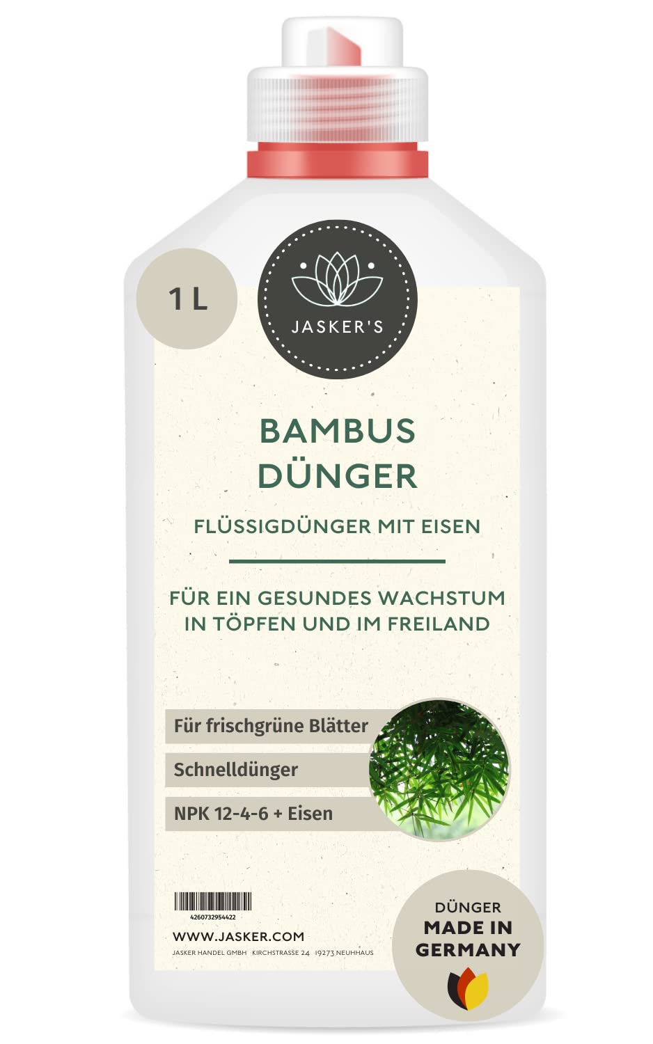 Bambus Dnger flssig 1 L - 100% Schnelldnger mit Eisen - Spezialdnger -  Flssigdnger fr Bambuspflanzen & Bambushecken - Bambus dngen im Freiland  & Haus - Dnger Bambus : Amazon.de: Garten