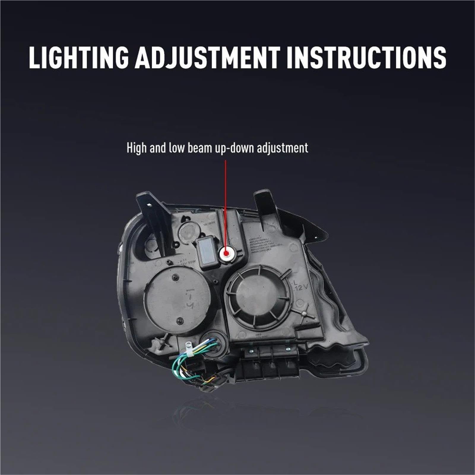 Para GMC Para Terrain 2010-2015 Conjunto Faros Delanteros LED Faros Coche