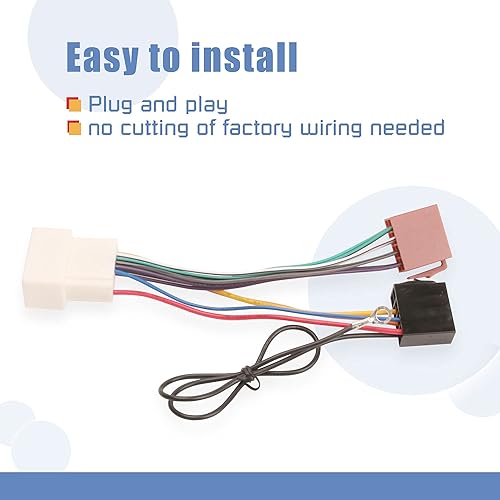Miniatura 3 de G Arnés de cables de radio estéreo para automóvil, instalación en el mercado de accesorios, conector de alimentaciónaltavoz compatible con