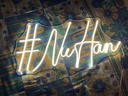 Art & Craft Planet- Customise Neon Light Company Sign for Wall Decoration Colourful Neon Lights Sign LED Neon for Bedroom Playroom Club Bar Party Decoration 1 (Alphabet)