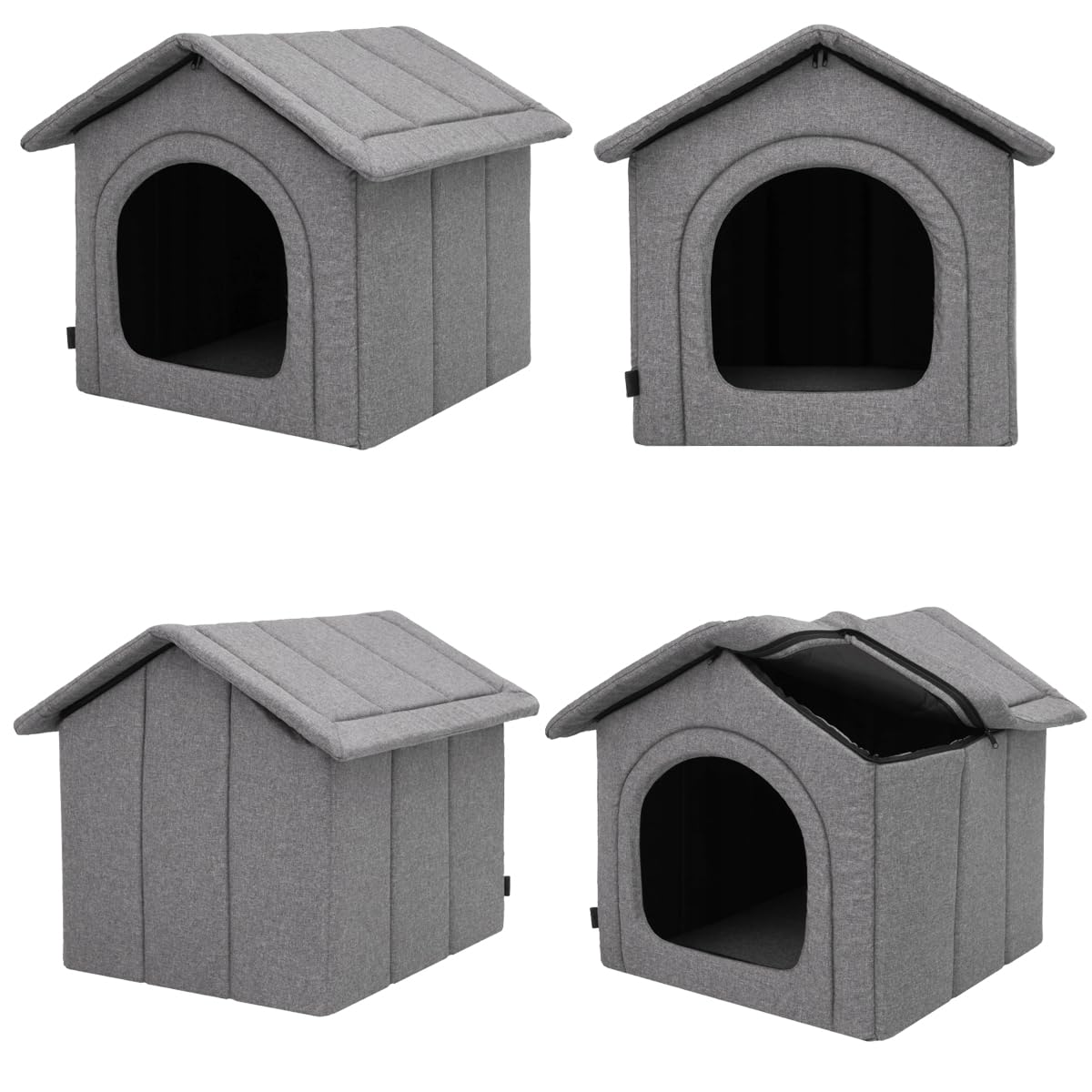 Hundehöhle Hundebett Hundehaus Hundehütte S-XXXL Ökoleinen viele Farben