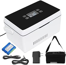 Electric Insulin Cooler Travel Case Box, Medication Cooler for Travel, Insulin Fridge Portable Insulin Refrigerator, Diabetic Travel Case, 32℉-64℉Temperature Control LCD Display(Large)