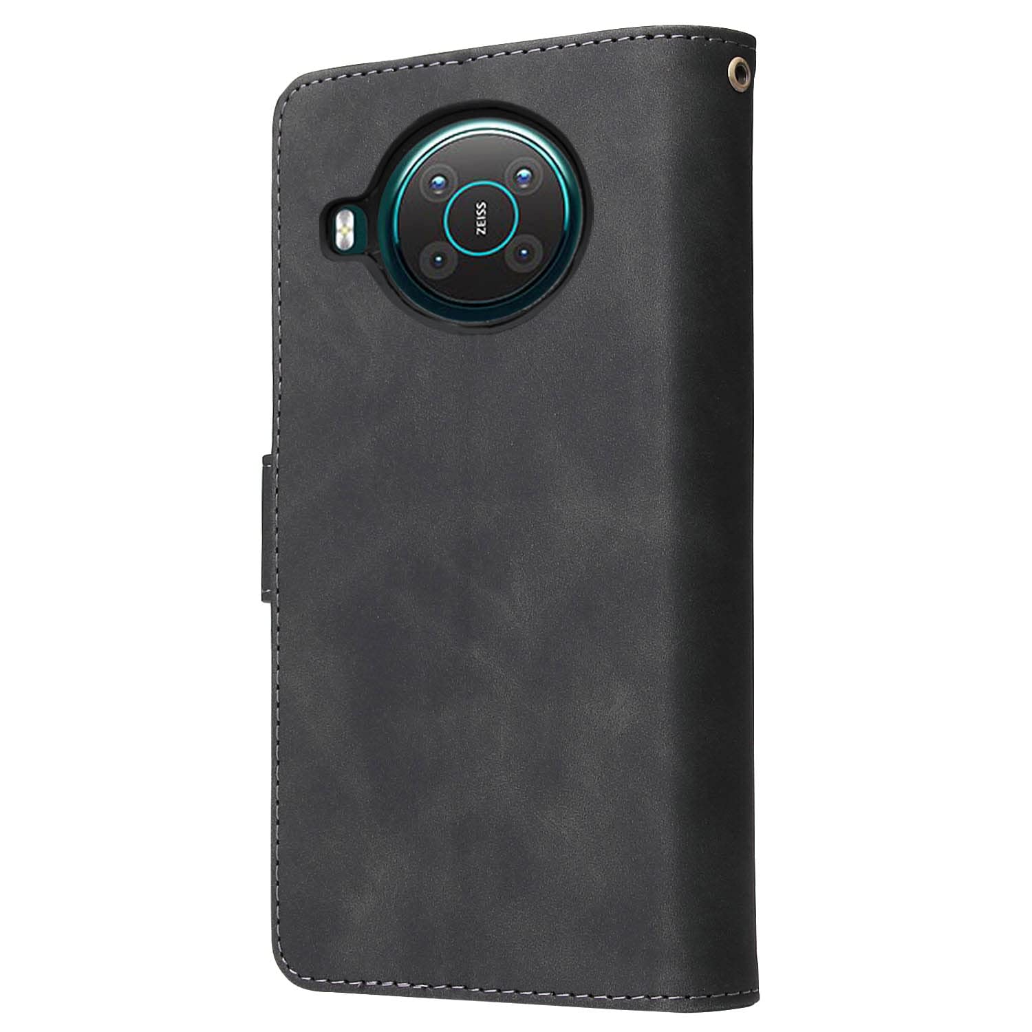 Étui En Cuir Magnétique Pour Nokia X20 - Avec Support Et Verre écran, Protection Complète Et élégante.