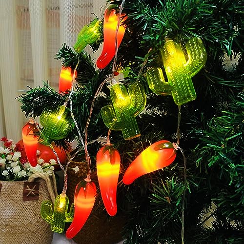 Guirlande lumineuse LED tropicale piment pour déco de Noël et mariage