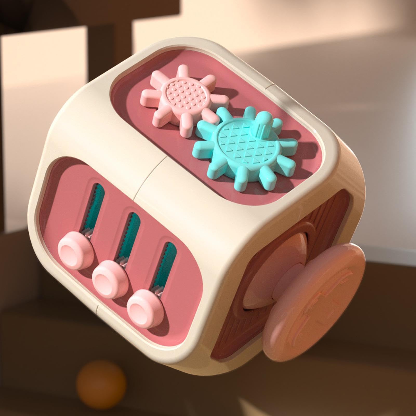 Cubo Giocattolo Per Bambini Giocattoli Didattici Interattivi A 6 Facce Con | Selezionatore Di Forme Per Bambini E Fidget Busy Box Per Bambini Casa Scuola 'Infanzia Istruzione Parentale Aut