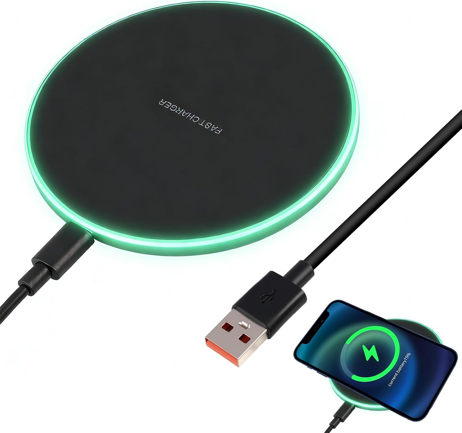 Fast Wireless Charger 35W Induktive Ladestation f r Smartphones Schnelles kabelloses Ladeger t Wireless Charger Ladepad Handy Ladestation f r Zuhause & B ro