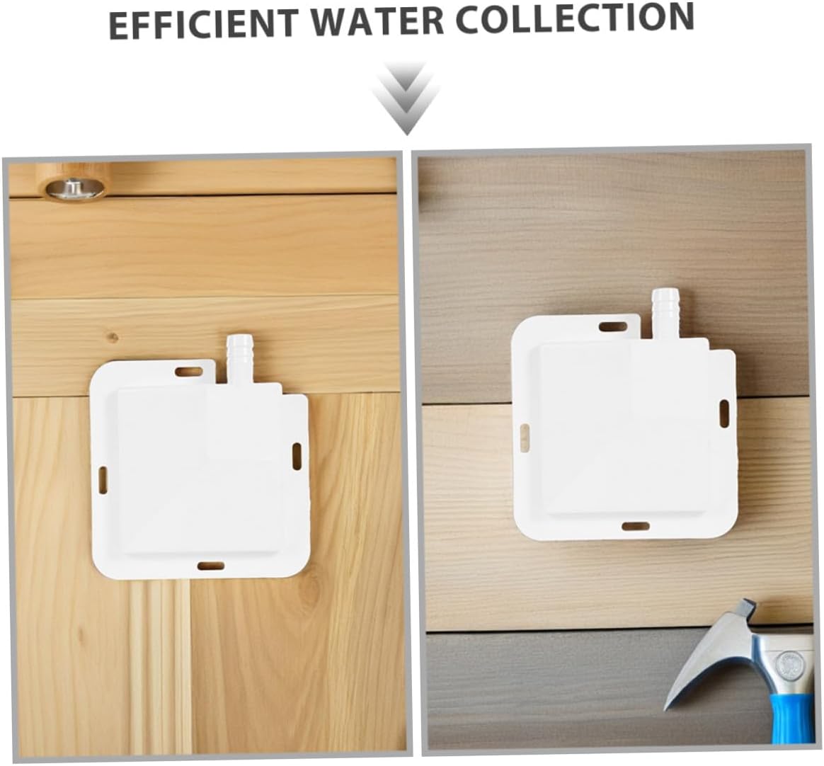 Levemolo 2pcs Air Conditioner Drip Pan and Portable Ac Water Catcher with 1.2cm Hole, Condensate Drain Tray for Indoor and Outdoor Ac Units, Air Conditioner Water Collector Accessories
