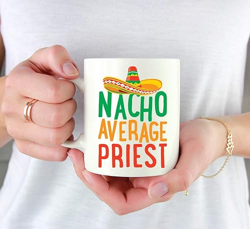 Miniatura 3 de Andaz Press Funny Quirky - Taza de café de cerámica de 11 onzas, regalo de broma, Nacho Promedio, 1 paquete
