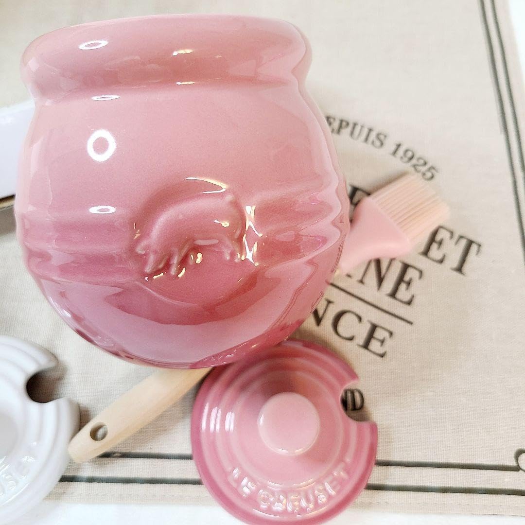 【緊急お値下げ】ルクルーゼ ハニーポット ホワイト BBQポット ローズクォーツ 緊急お値下げ】 ハニーポット ホワイト BBQポット ローズクォーツ 緊急