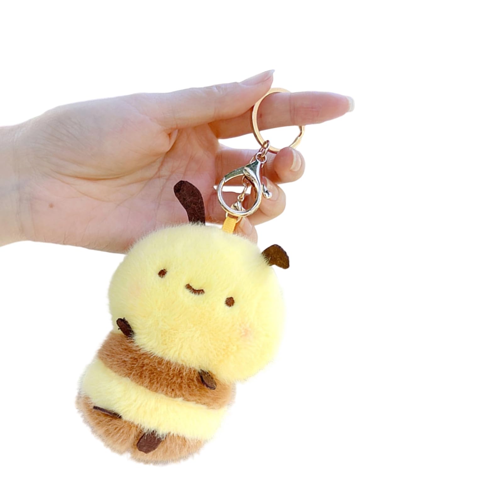 Limtula Unisex Kids Keychain Bees Plush Keyring Soft Stuffed Animal Accessory Bag Decoration For Everyday Use Children Birthday Gift Bees Car Keyring Pendant