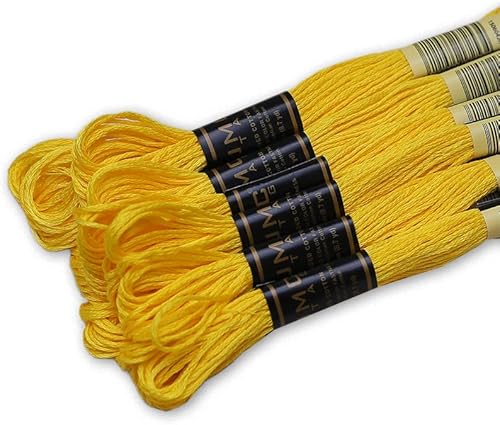 Miniatura 92 de Paquete de 12 hilos de bordado de alta calidad, madejas de 100% algodón egipcio de alta calidad, hilo de bordado de punto de cruz, algodón trenzado