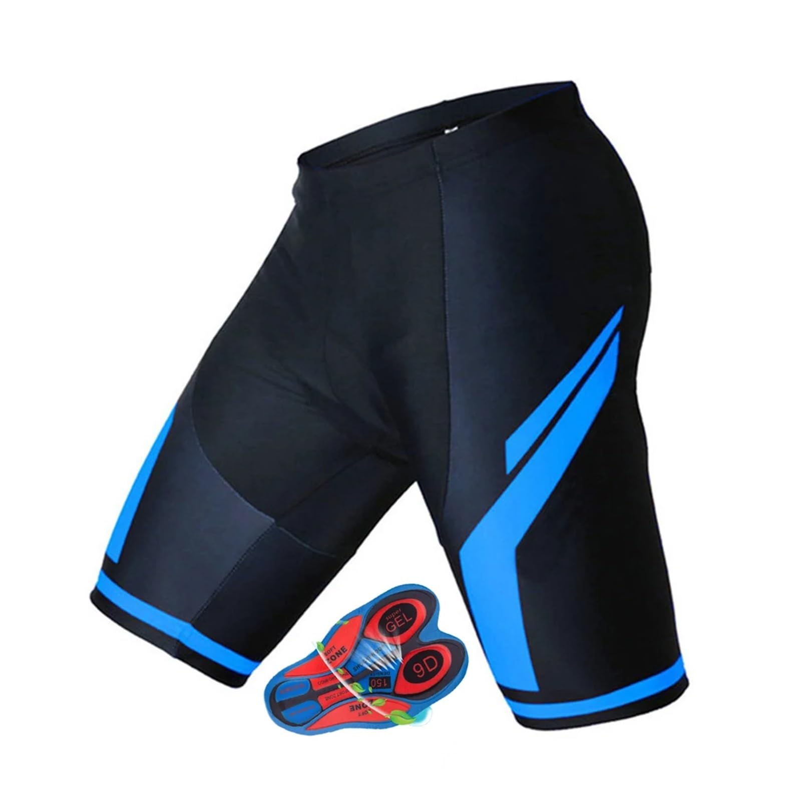 GOFDASY Men Cycling Shorts Summer Cycling 9D Padded Shorts Bicycle Short Tights Pants Mountain Bike Breathable Shorts(8,XL)