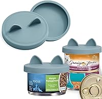 Vista 10 de OHMO Paquete de 2 Tapas para Latas de Comida para Gatos, Tamaño Pequeño (3 oz) Tapas de Silicona para Latas de Comida para Mascotas de 3 oz, Verde