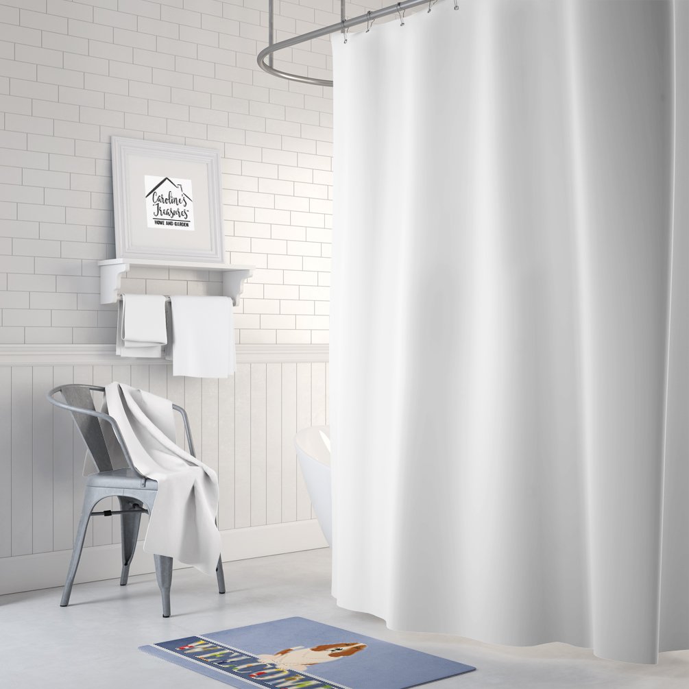 Caroline's Treasures Basset Hound Welcome Floor Mat, 19 x 27, Multicolor