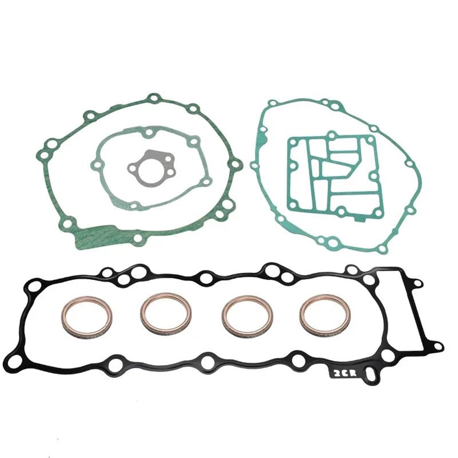 junta de papel de caucho Junta Tapa Bomba Aceite Cárter Cilindro Motor Motocicleta Para Y&amaha R1 YZFR1 15-24 MT10 MT-10 18-24 FZ10 2017(The kits)