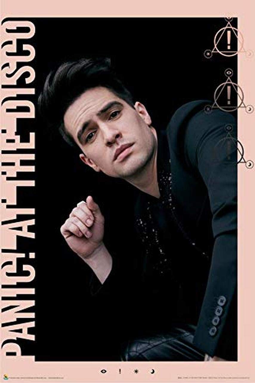 Scorpio Posters Panic! at The Disco - Pink Border - Featuring Brendon Urie - Officially Licensed - Laminated Poster - 24.25" x 36.25"