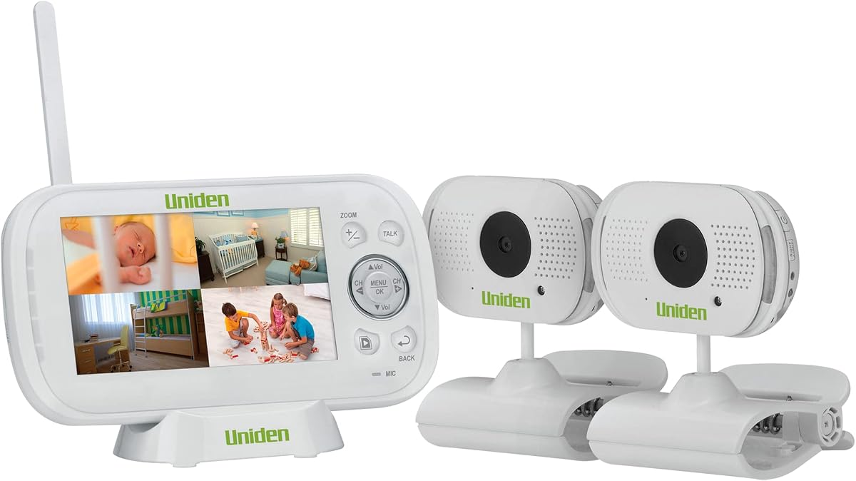 Uniden - BW 3102 4.3” Digital Wireless Baby Video Monitor - with 2 Cameras