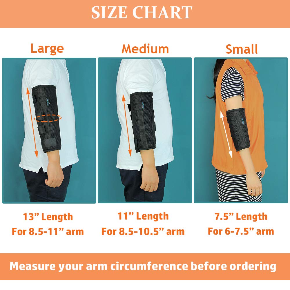 Elbow Brace Splint Arm Ulnar Nerve Cubital Tunnel Syndrome Brace Elbow Immobilizer Adult Tennis