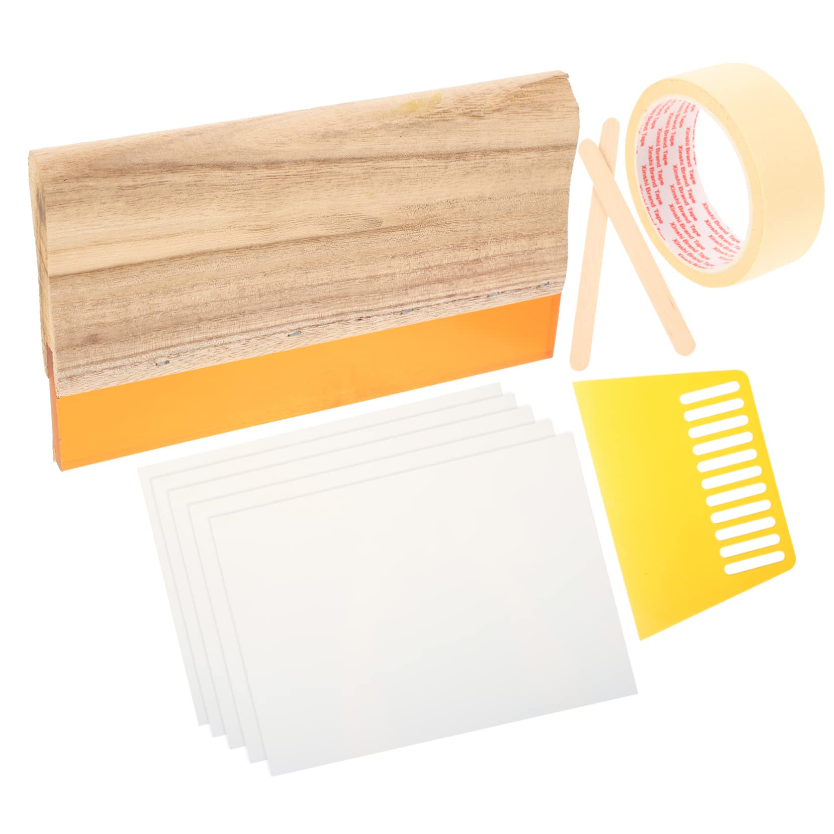 Kit de squeegee pour sérigraphie Hohopeti avec accessoires de grattage d'encre