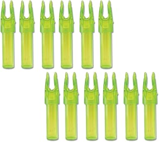 Carbon Express LAUNCHPAD Precision Nock, Size .244 (Fits All Carbon Express Shafts with a 0.244 inside diameter), 12-Pack, Clear Green
