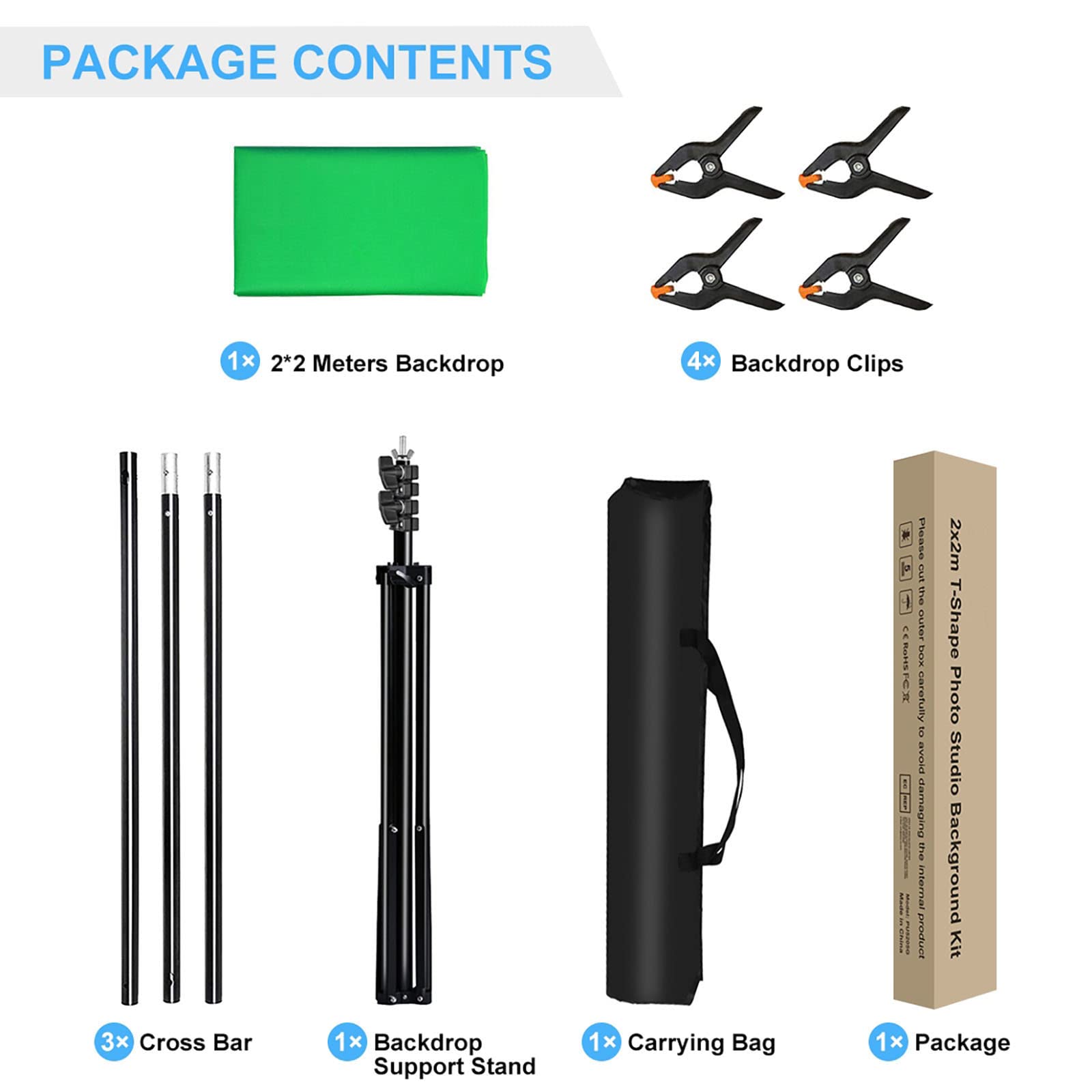 Cadre photo fond vert 2 x 2 mètres fond fond studio support vidéo écran