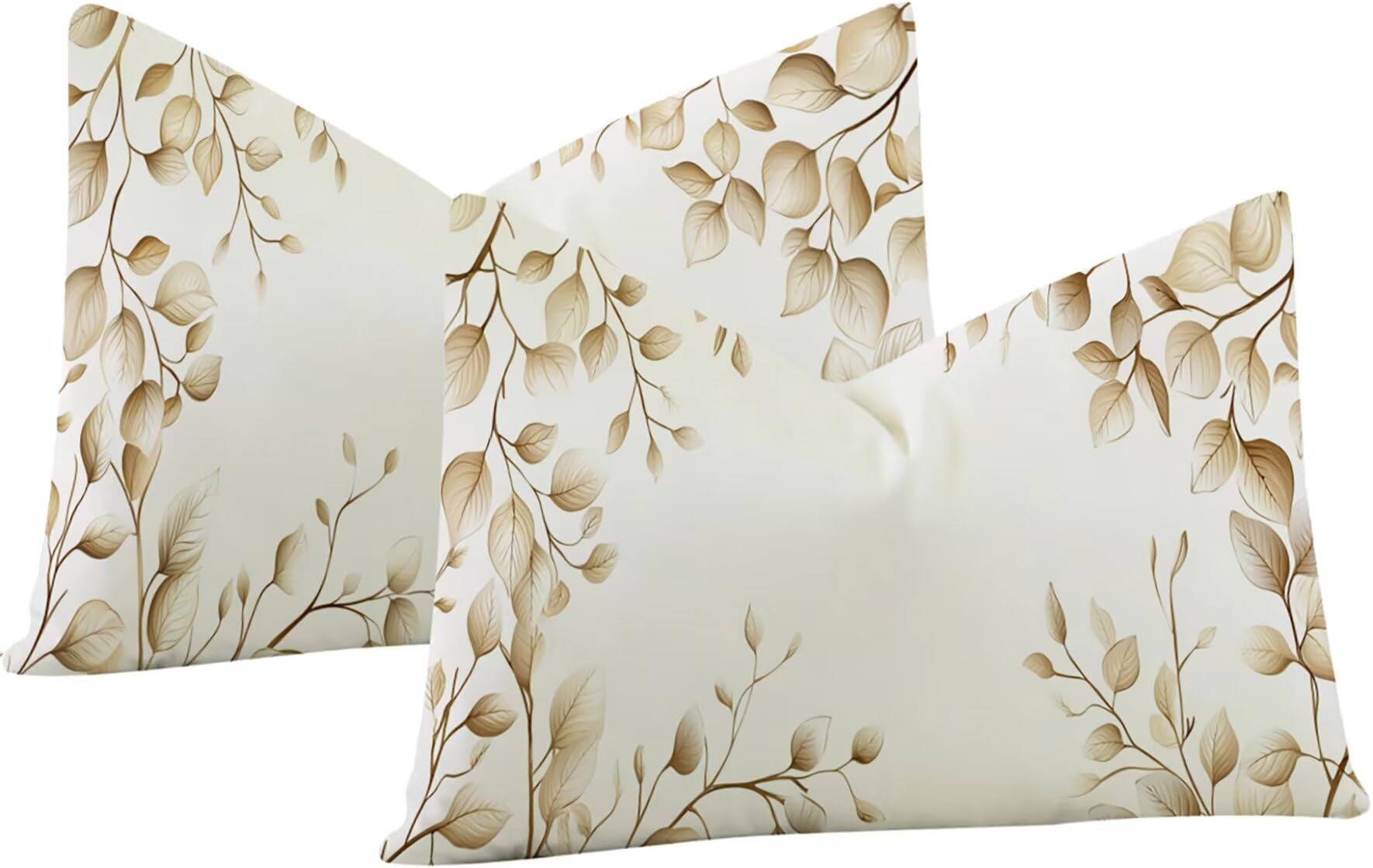 Housse de coussin velours double face blanche avec fermeture invisible 50x90