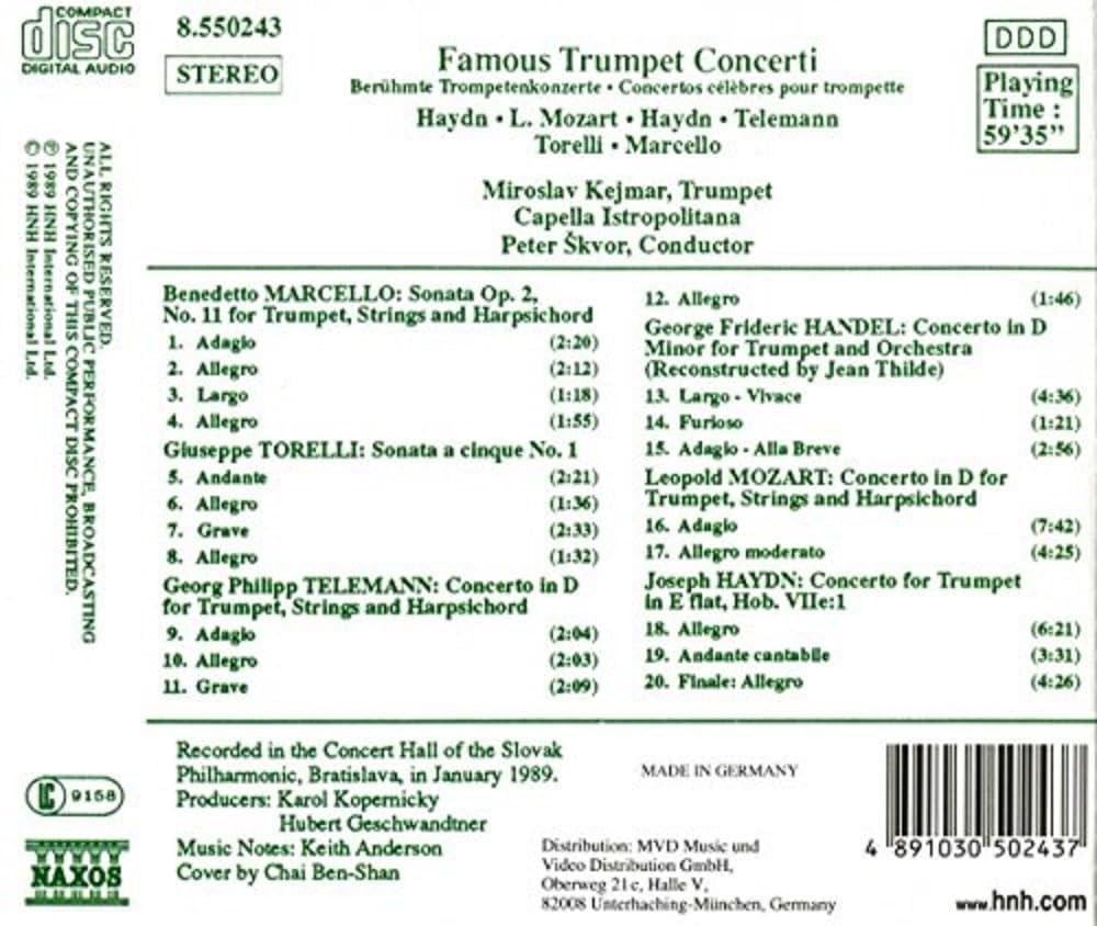 Famous Trumpet Concertos
